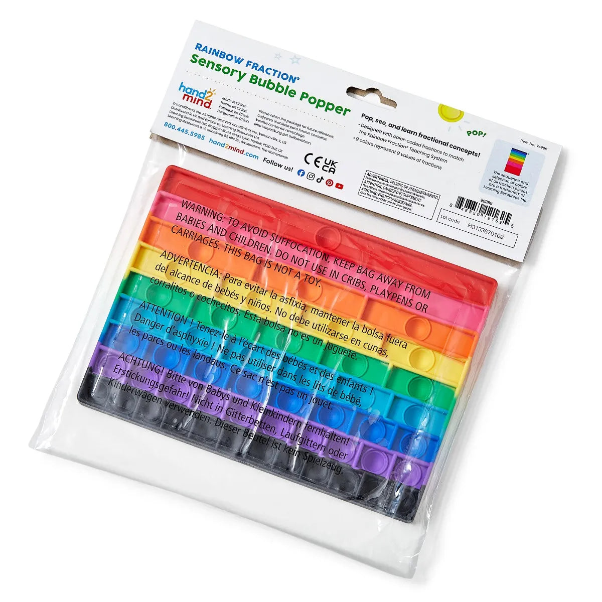 Rainbow Fraction® Sensory Bubble Popper