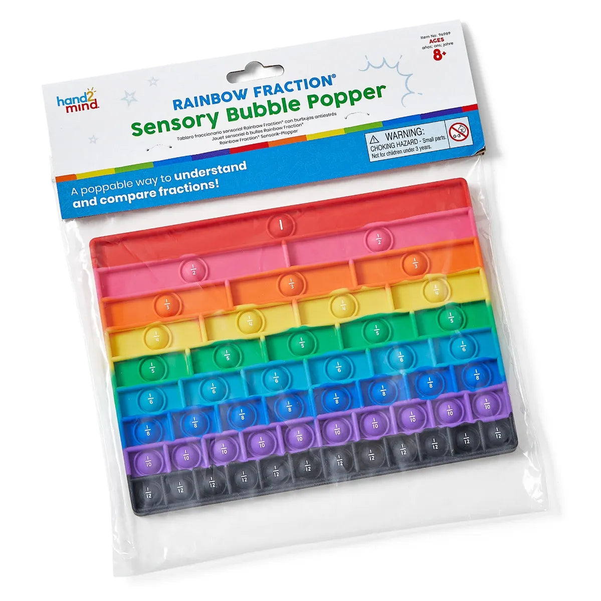 Rainbow Fraction® Sensory Bubble Popper