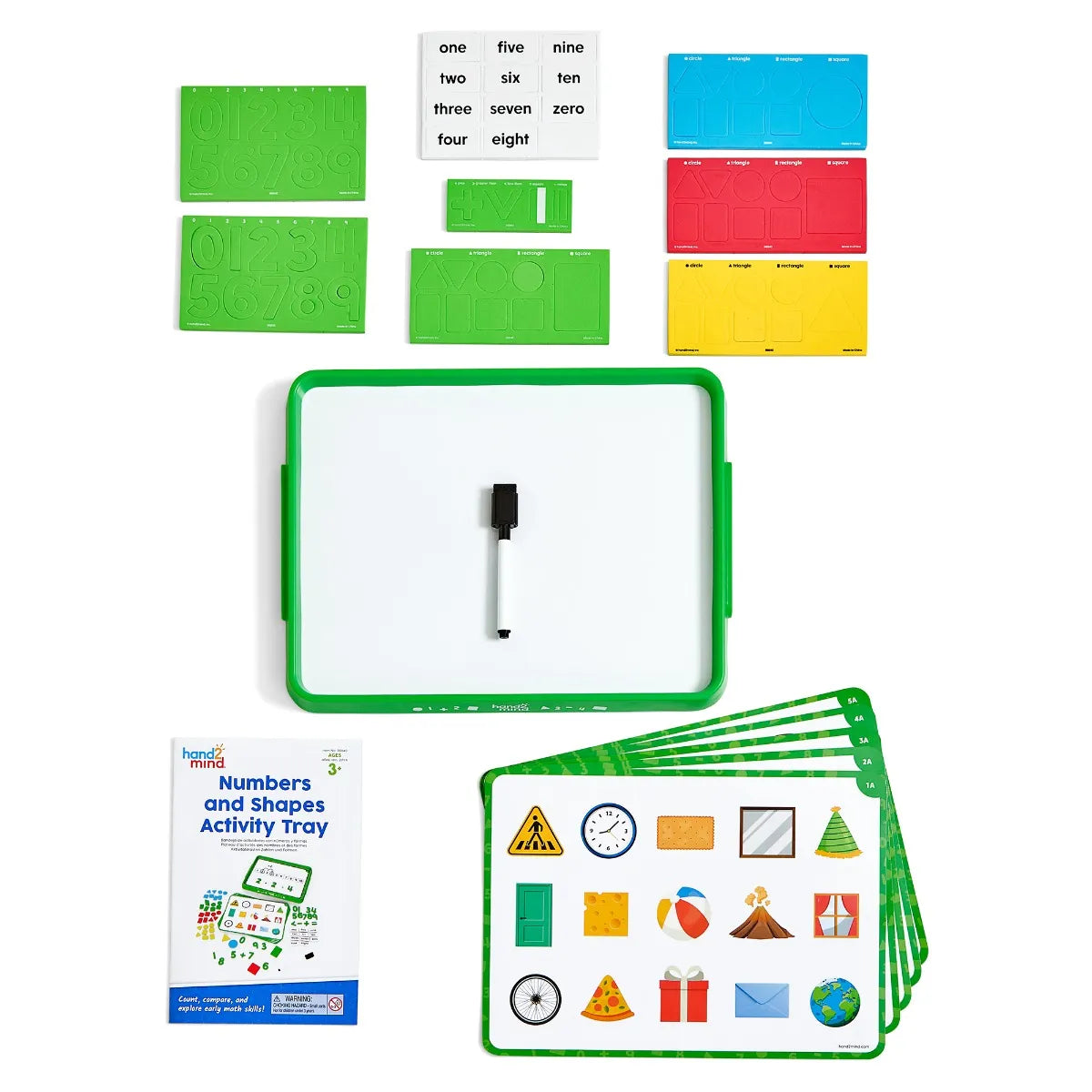 Numbers and Shapes Math Activity Tray