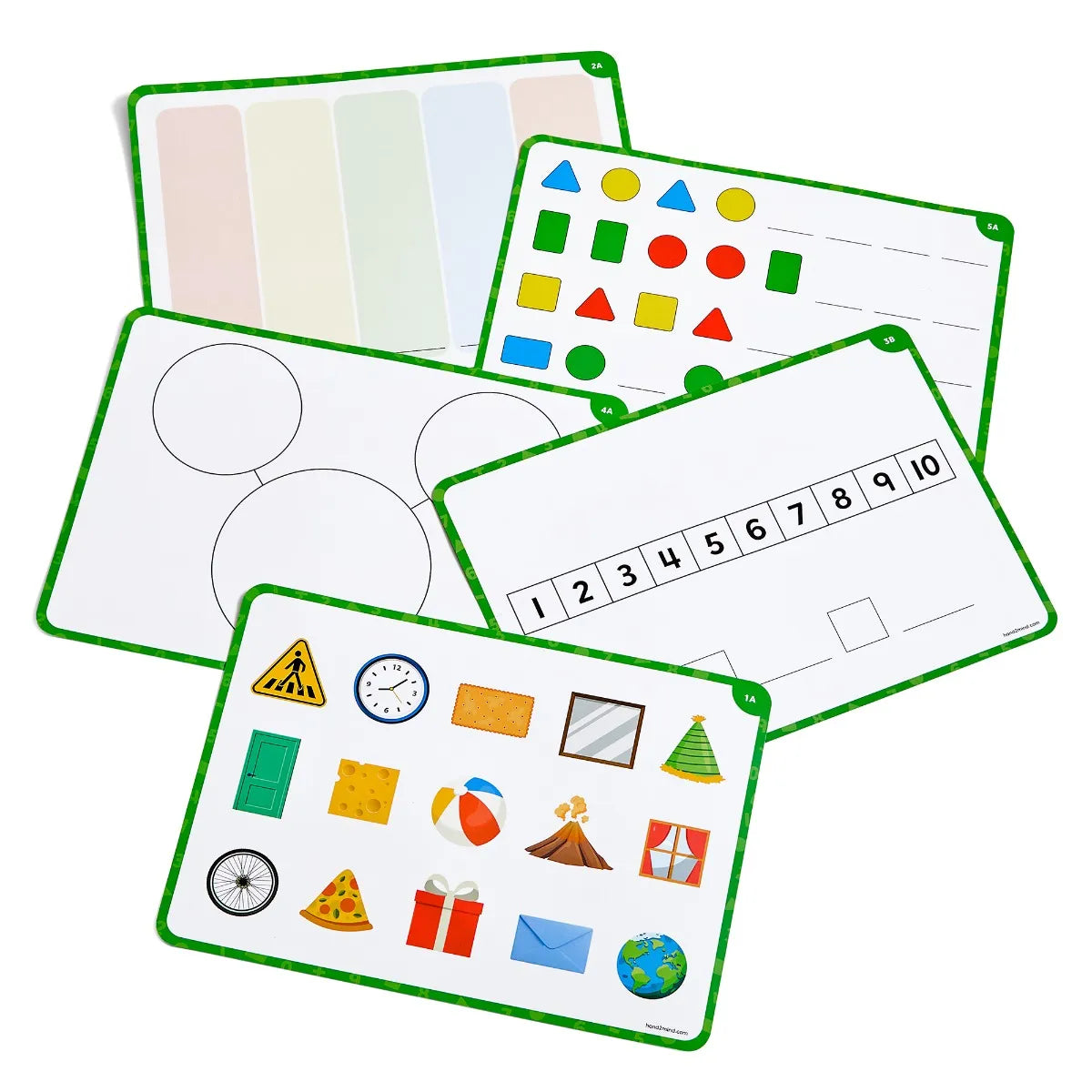 Numbers and Shapes Math Activity Tray