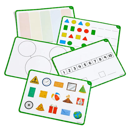 Numbers and Shapes Math Activity Tray