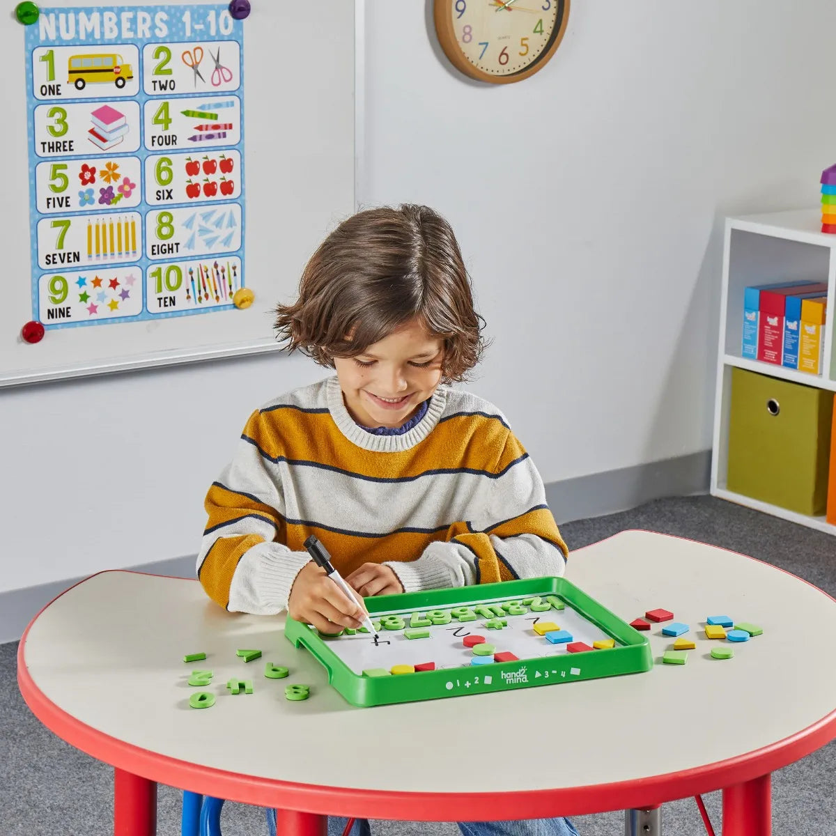 Numbers and Shapes Math Activity Tray