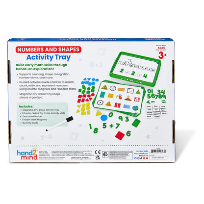 Numbers and Shapes Math Activity Tray