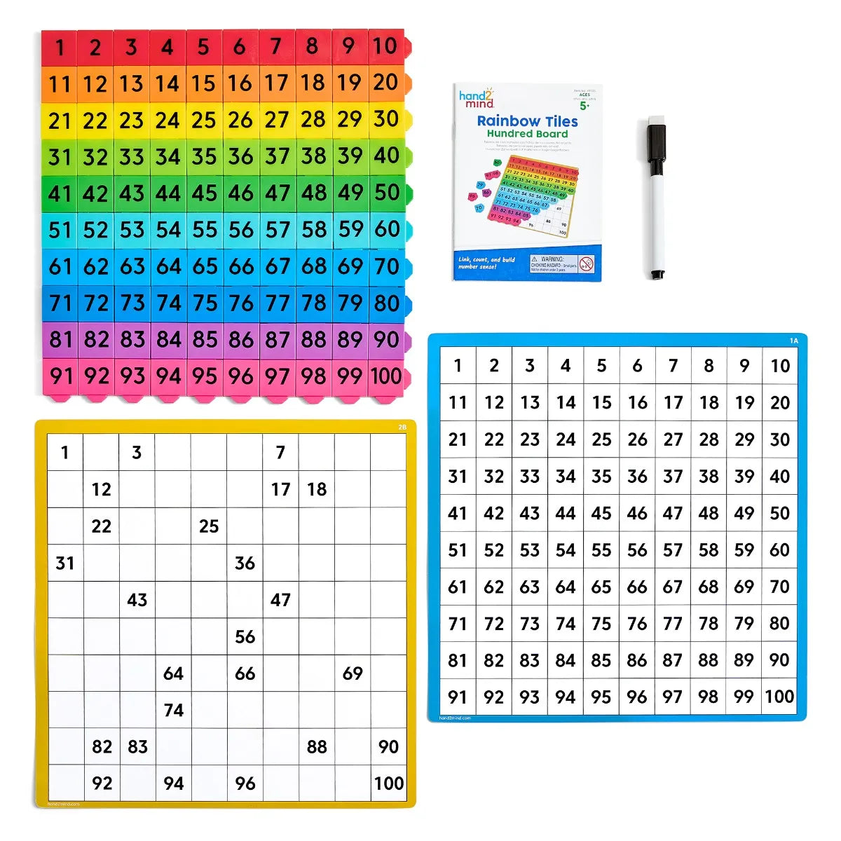 Rainbow Tiles Hundred Board