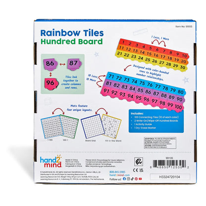 Rainbow Tiles Hundred Board