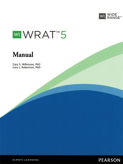 WRAT-5 Blue Record Form/Response Booklet (25)