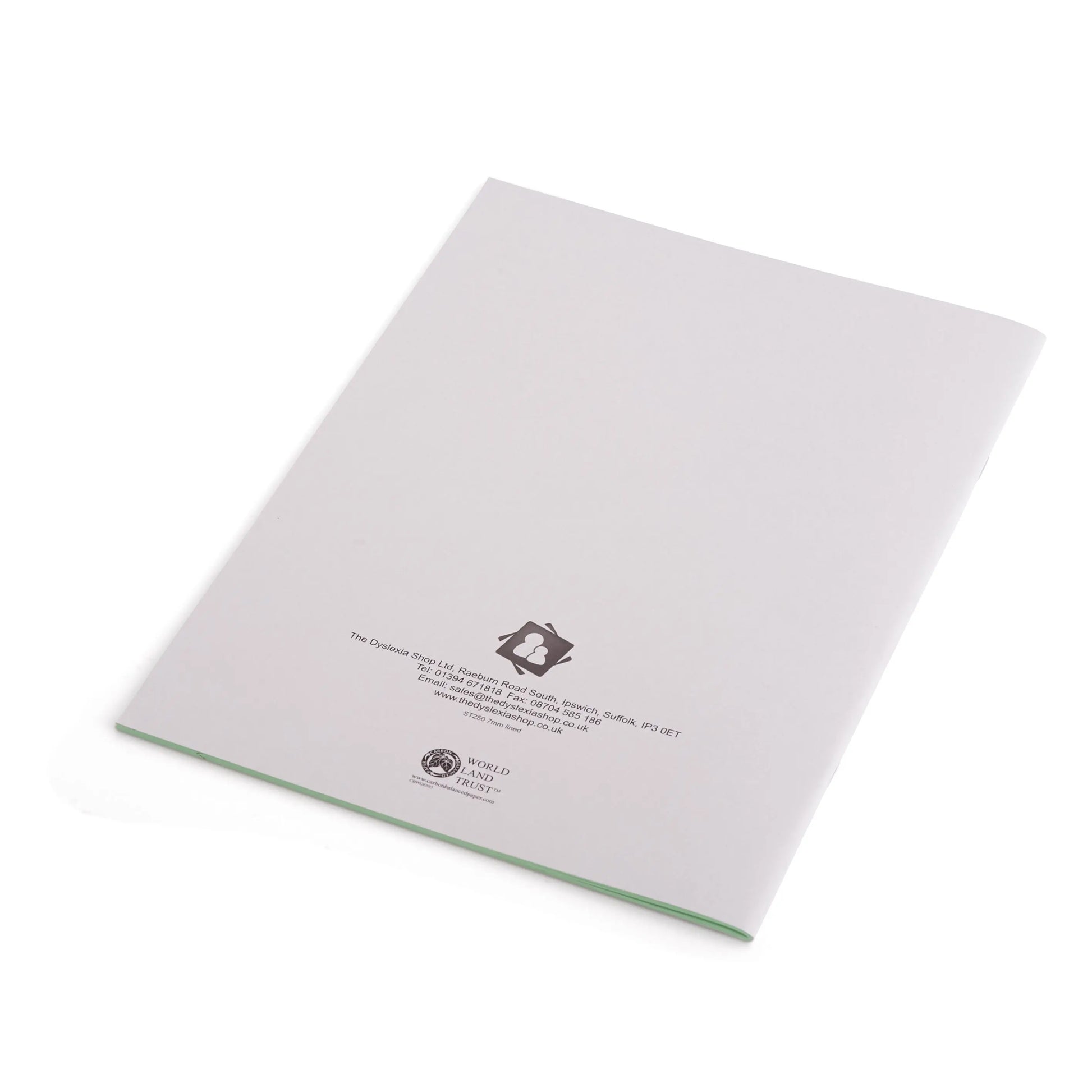 A4 - 7mm Lined Tinted Exercise Book - (Grey Cover) | The Dyslexia Shop