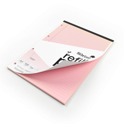 Silvine A4 Tinted Paper Dyslexia Refill Pad - Lined with Margin