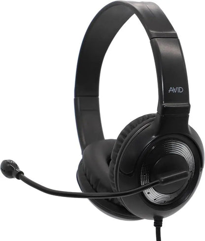 AVID AE-55 Headset with 3.5mm Jack in Black and Silver | The Dyslexia Shop