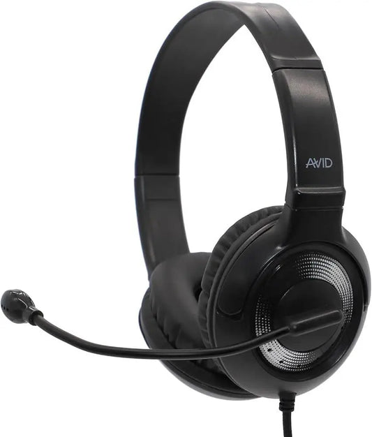 AVID AE-55 Headset with 3.5mm Jack in Black and Silver | The Dyslexia Shop