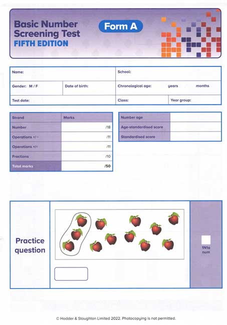 BNST - Basic Number Screening Test