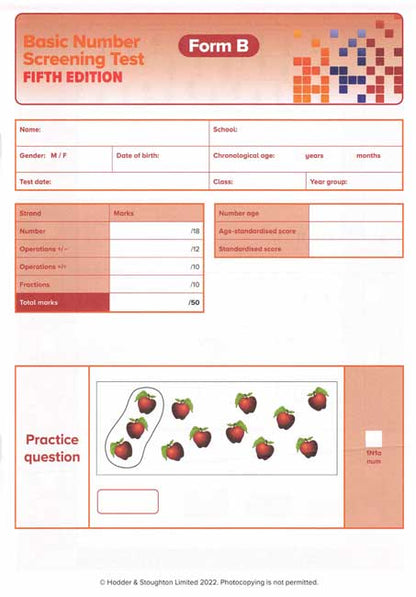 BNST - Basic Number Screening Test