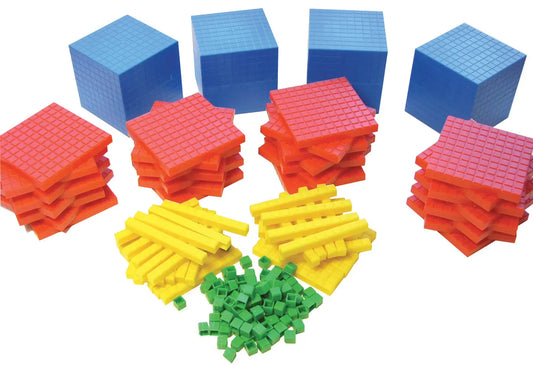 Base Ten Group Kit – 184-Piece Interlocking Set for Visualising Place Value | The Dyslexia Shop