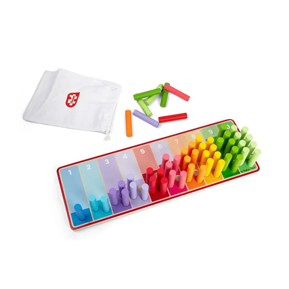 Mini Counting Sticks Bigjigs Rainbow Counting Sticks - The Dyslexia Shop