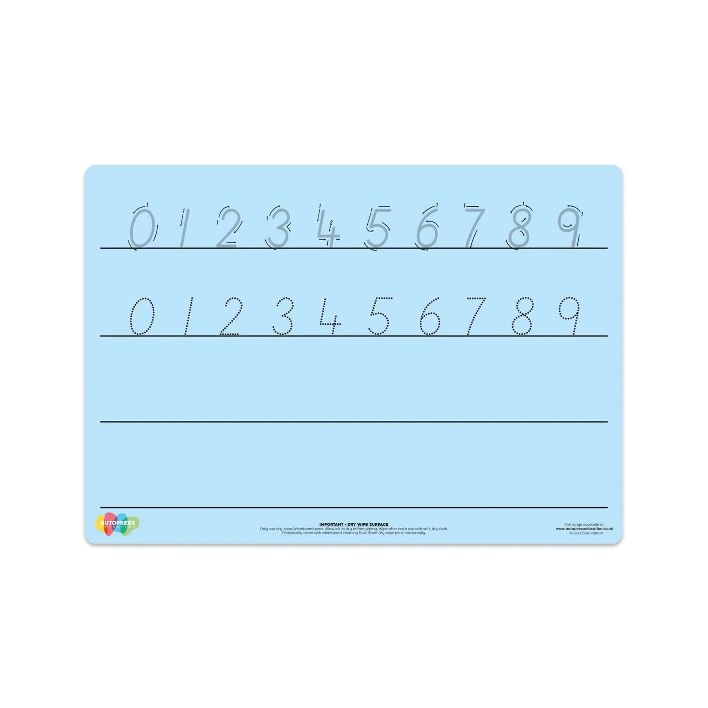 Blue Tinted Number Formation Mat | The Dyslexia Shop