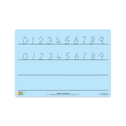 Blue Tinted Number Formation Mat | The Dyslexia Shop