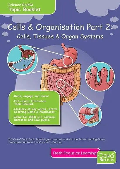 CE/KS3 Biology: Cells & Organisation – Cells, Tissues & Organ Systems (Part 2) - Topic Pack | The...