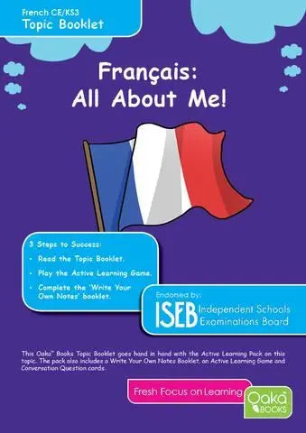 CE-KS3 French: All About Me - Topic Pack | The Dyslexia Shop