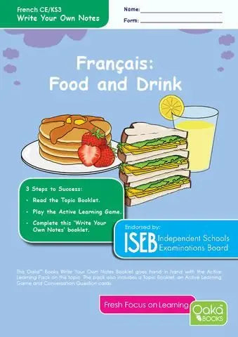 CE-KS3 French: Food & Drink - Topic Pack | The Dyslexia Shop