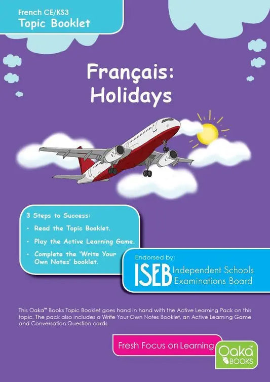 CE-KS3 French: Holidays - Topic Pack | The Dyslexia Shop