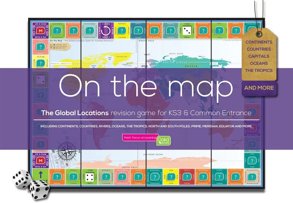 CE-KS3 Geography: On the Map - The Global Locations Game | The Dyslexia Shop