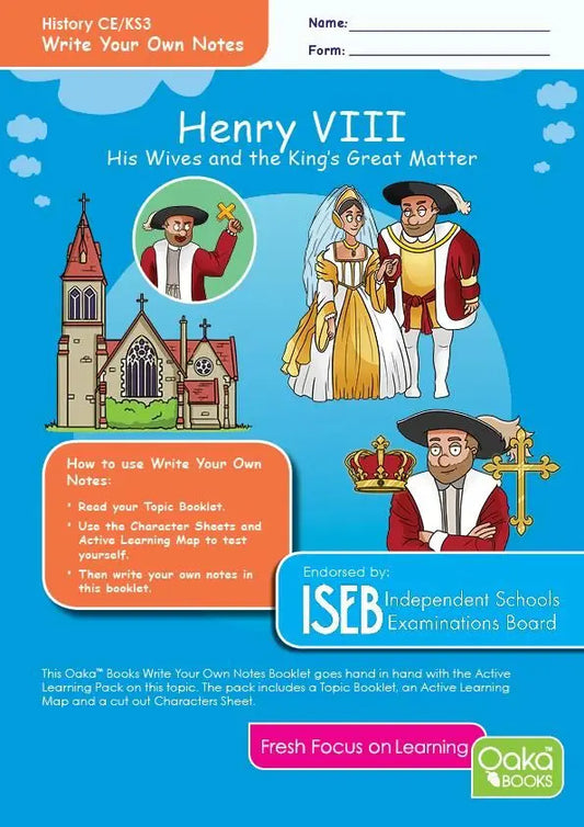 CE-KS3 History: Henry VIII, His Wives & The King's Great Matter - Topic Pack | The Dyslexia Shop
