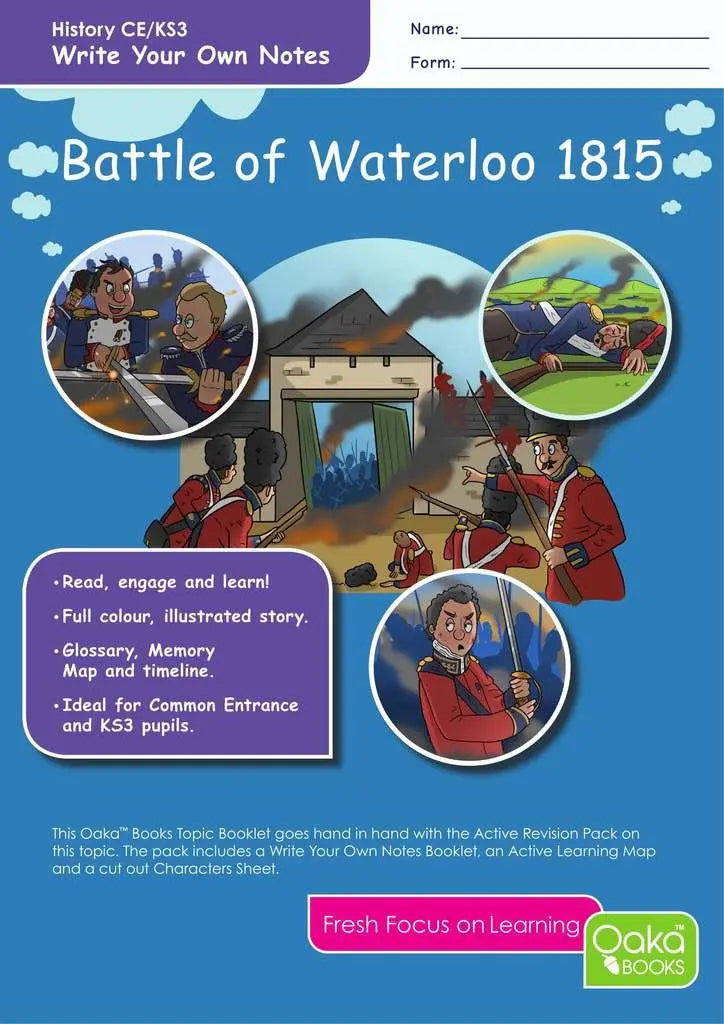 CE-KS3 History: The Battle of Waterloo - Topic Pack | The Dyslexia Shop
