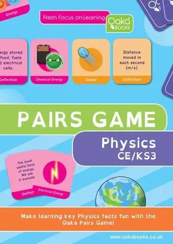 CE-KS3 Pairs Game : Physics | The Dyslexia Shop