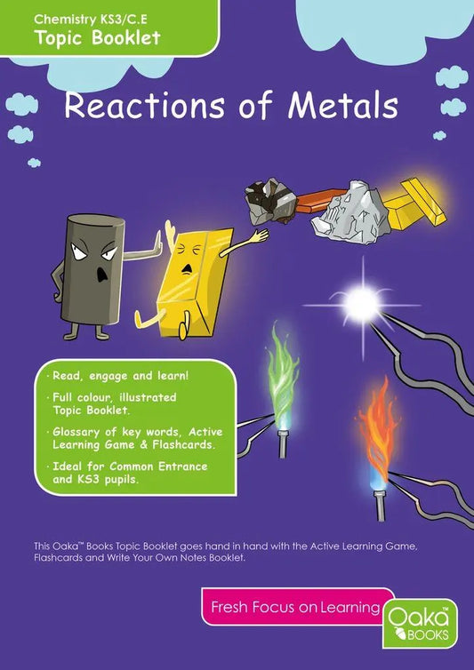 CE-KS3 Science: Chemistry: Reaction of Metals - Topic Pack | The Dyslexia Shop