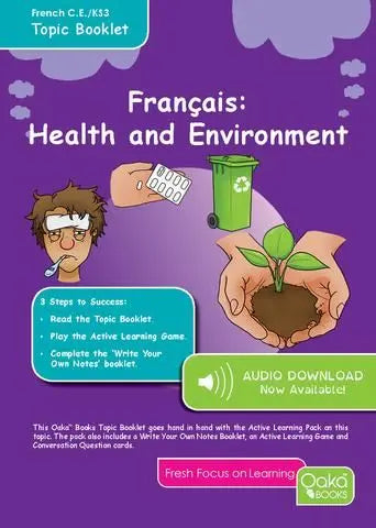 CE.-KS3 French: Health and the Environment - Topic Pack | The Dyslexia Shop