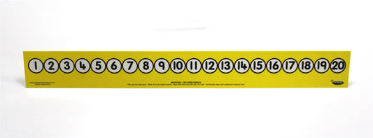 Child’s 1-20 Number Track (Folding/yellow) | The Dyslexia Shop