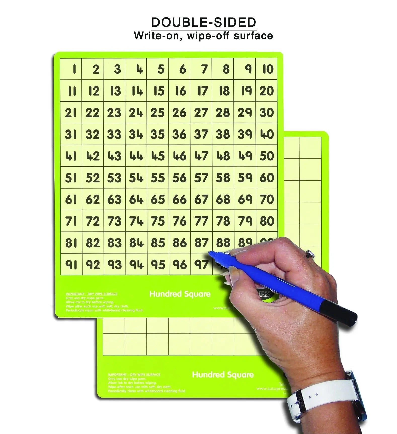 Child’s Hundred Square (Medium) | The Dyslexia Shop