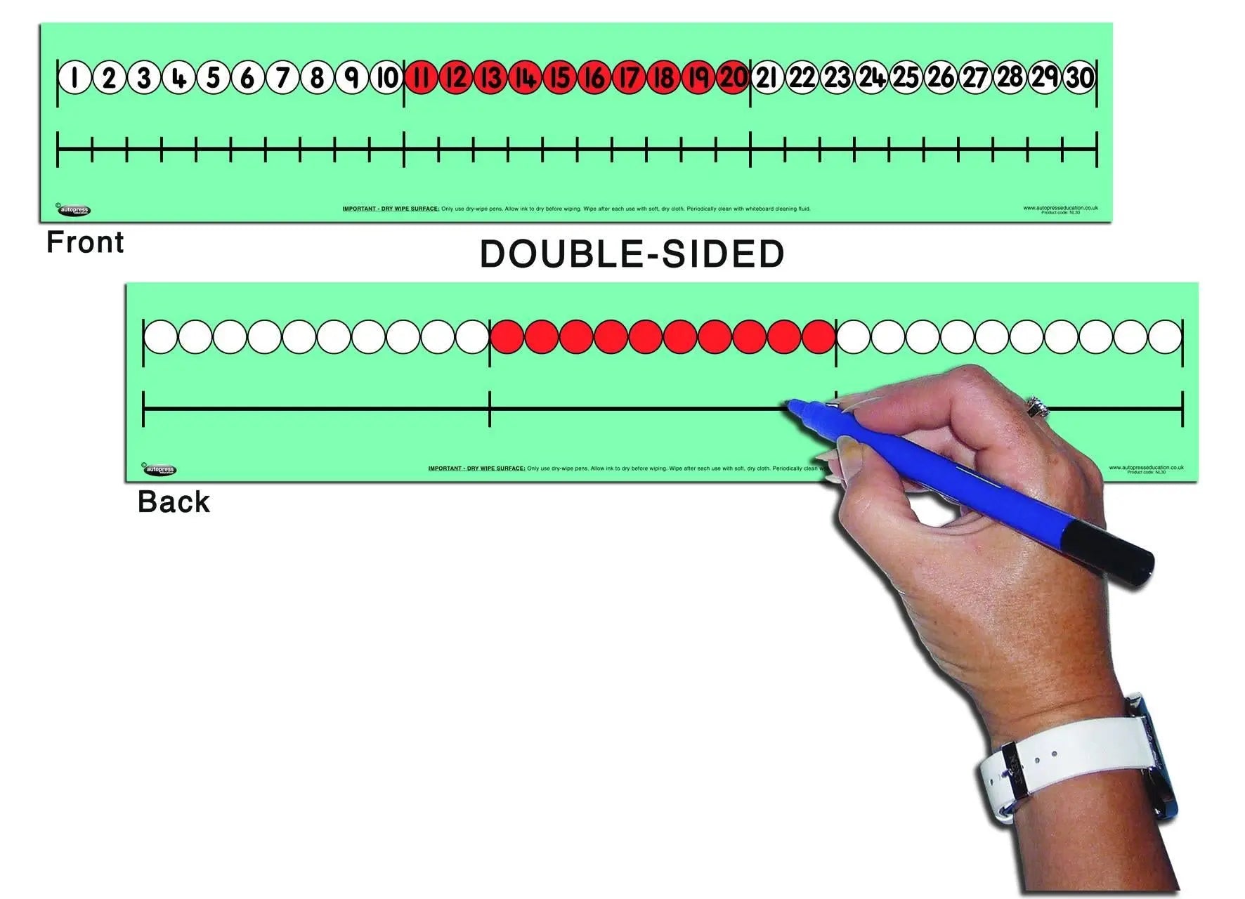 Child’s Numbered Line / Track to 30 | The Dyslexia Shop