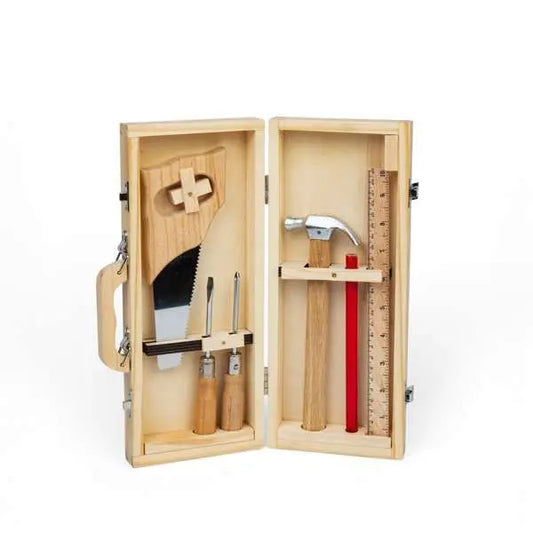 Children’s Wooden DIY Tool Box Set - BigJigs | The Dyslexia Shop