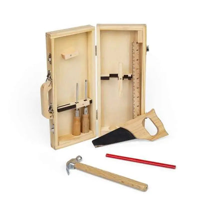 Children’s Wooden DIY Tool Box Set - BigJigs | The Dyslexia Shop