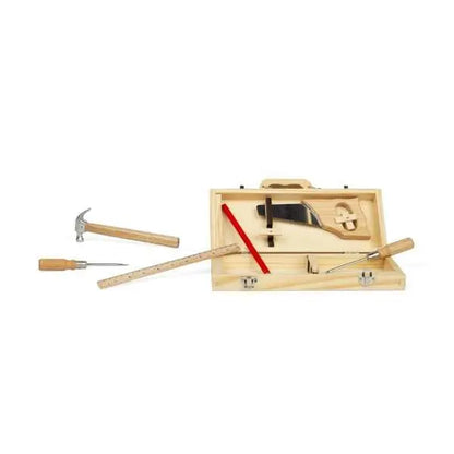 Children’s Wooden DIY Tool Box Set - BigJigs | The Dyslexia Shop