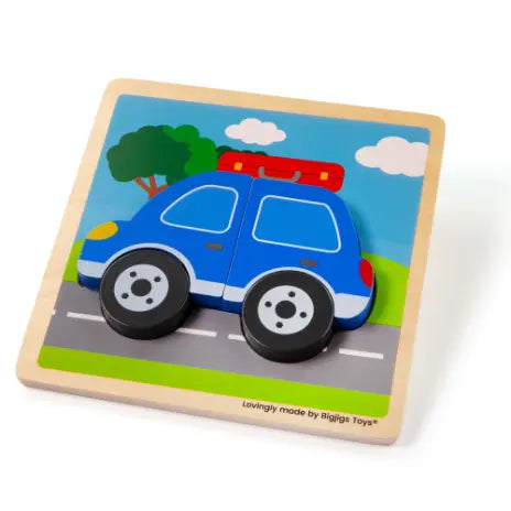 Chunky Lift Out Car Puzzle | The Dyslexia Shop