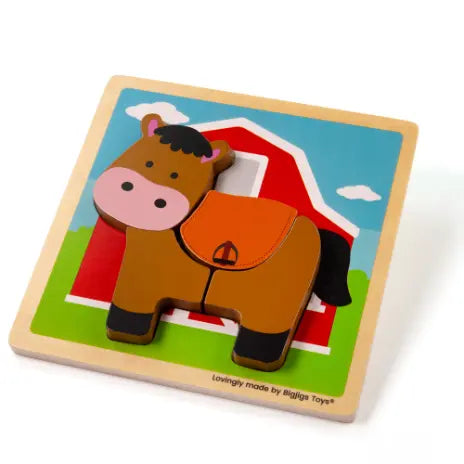 Chunky Lift Out Horse Puzzle | The Dyslexia Shop