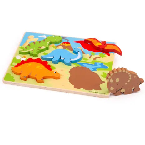 Chunky Lift Out Puzzle - Dinosaurs | The Dyslexia Shop