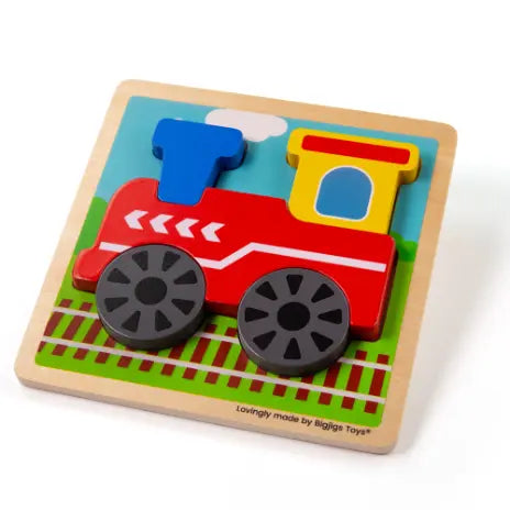 Chunky Lift Out Train Puzzle | The Dyslexia Shop