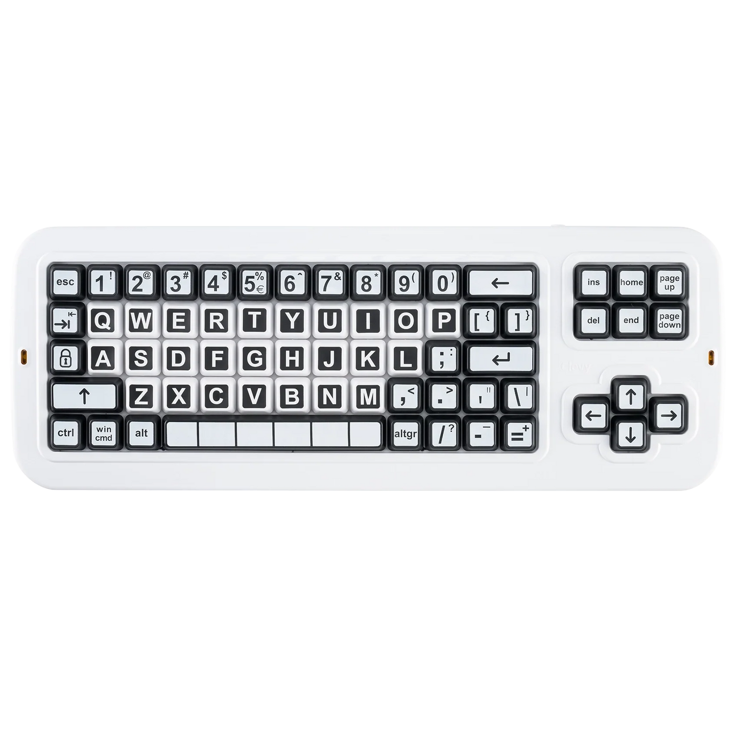 Clevy Contrast Keyboard - High Visibility with US Layout