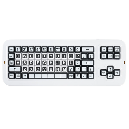 Clevy Contrast Keyboard - High Visibility with US Layout