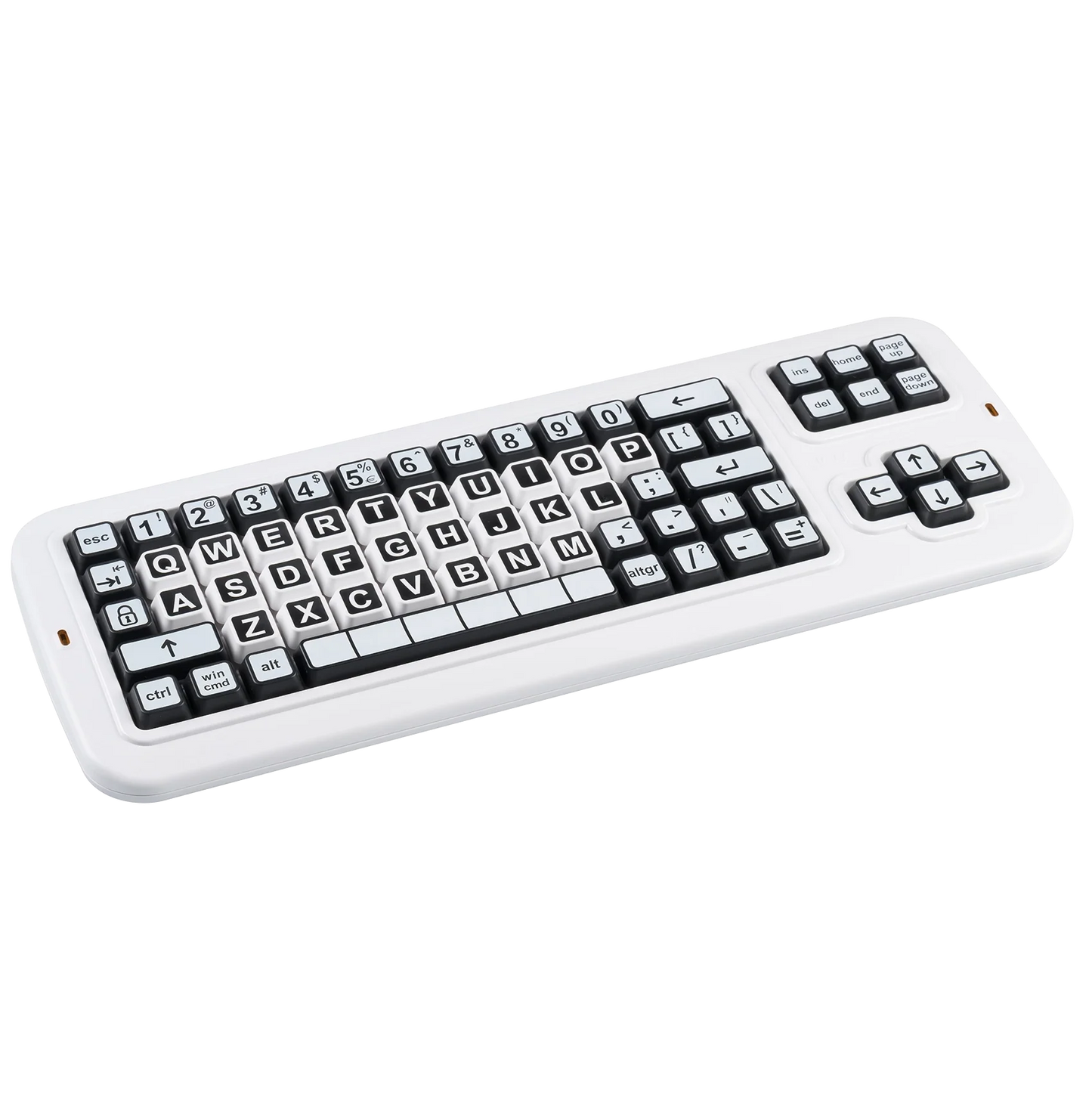 Clevy Contrast Keyboard - High Visibility with US Layout
