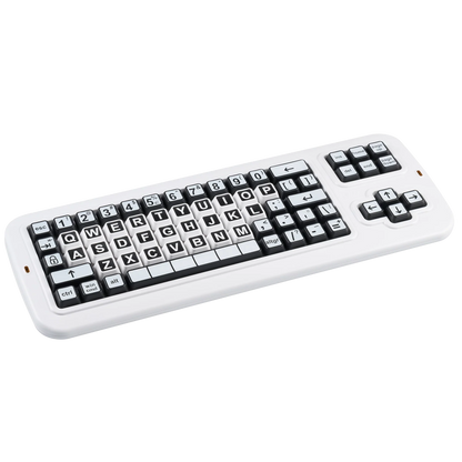 Clevy Contrast Keyboard - High Visibility with US Layout