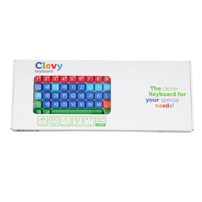 Clevy Tri-Mode Lowercase Large Key Keyboard with UK layout
