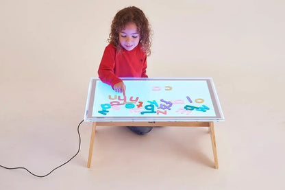 Colour changing a2 light panel & table | The Dyslexia Shop