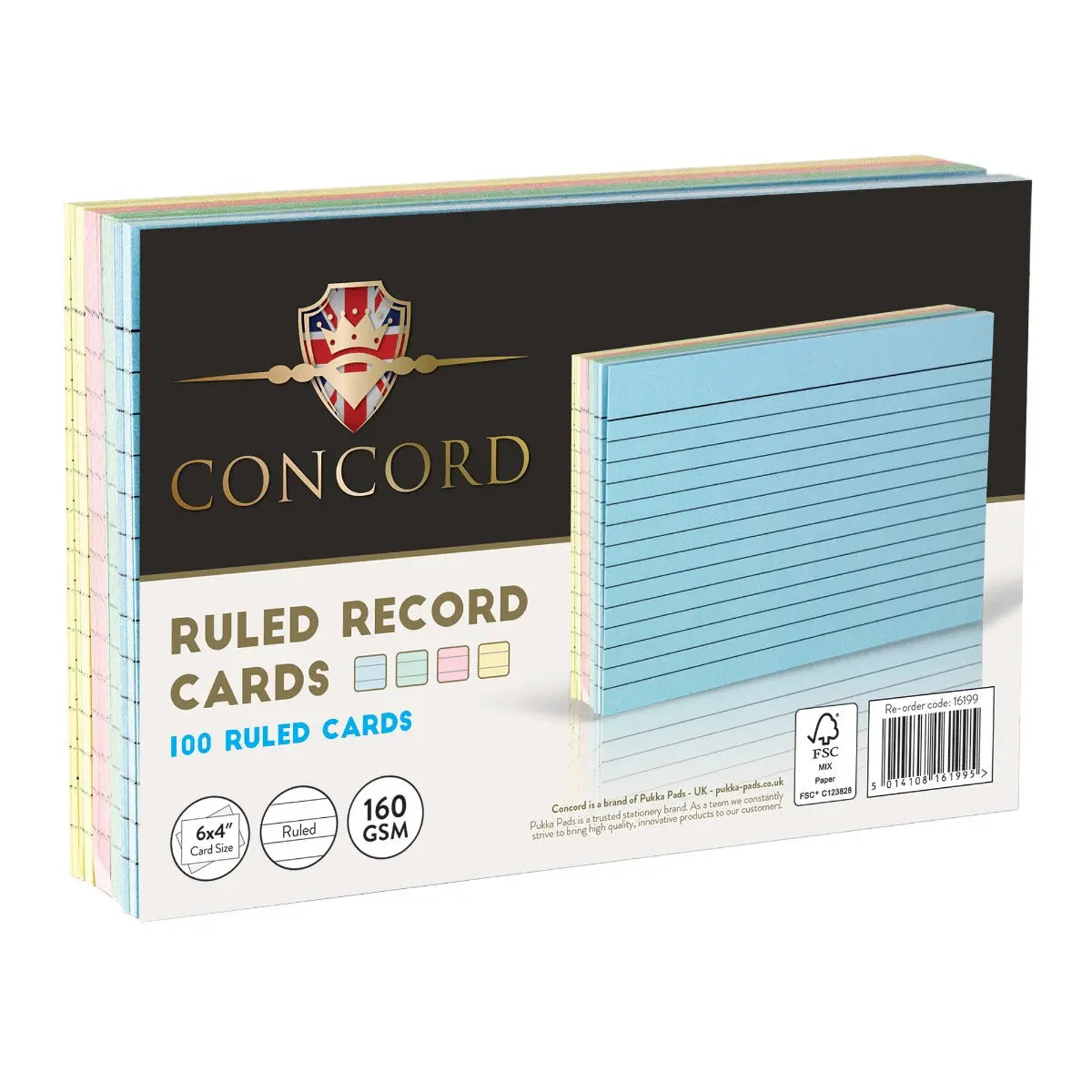 Concord Pastel Revision Cards 6x4