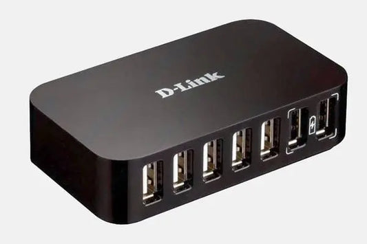 D-Link DUB-H7 7-Port USB 2.0 Hub with UK Plug – Fast Charging for All Your Devices | The Dyslexia Shop