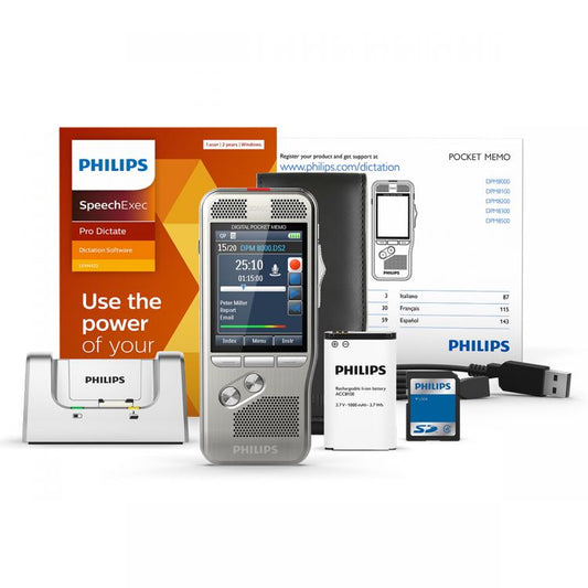 Philips DPM8200 PocketMemo Dictation Recorder with SpeechExec Pro Dictate 11