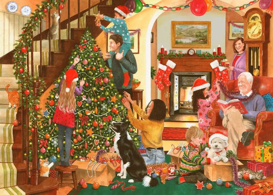 Decorating The Tree BIG 500 Puzzle | The Dyslexia Shop
